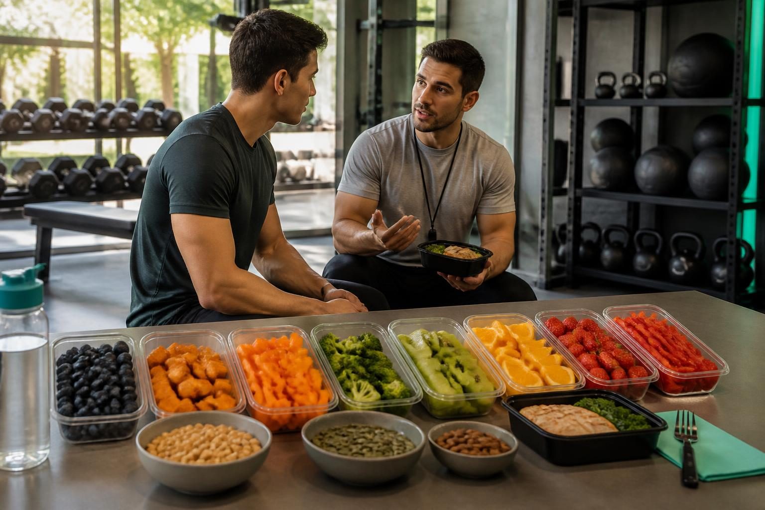 Alimentos variados ordenados por color para una alimentación más completa