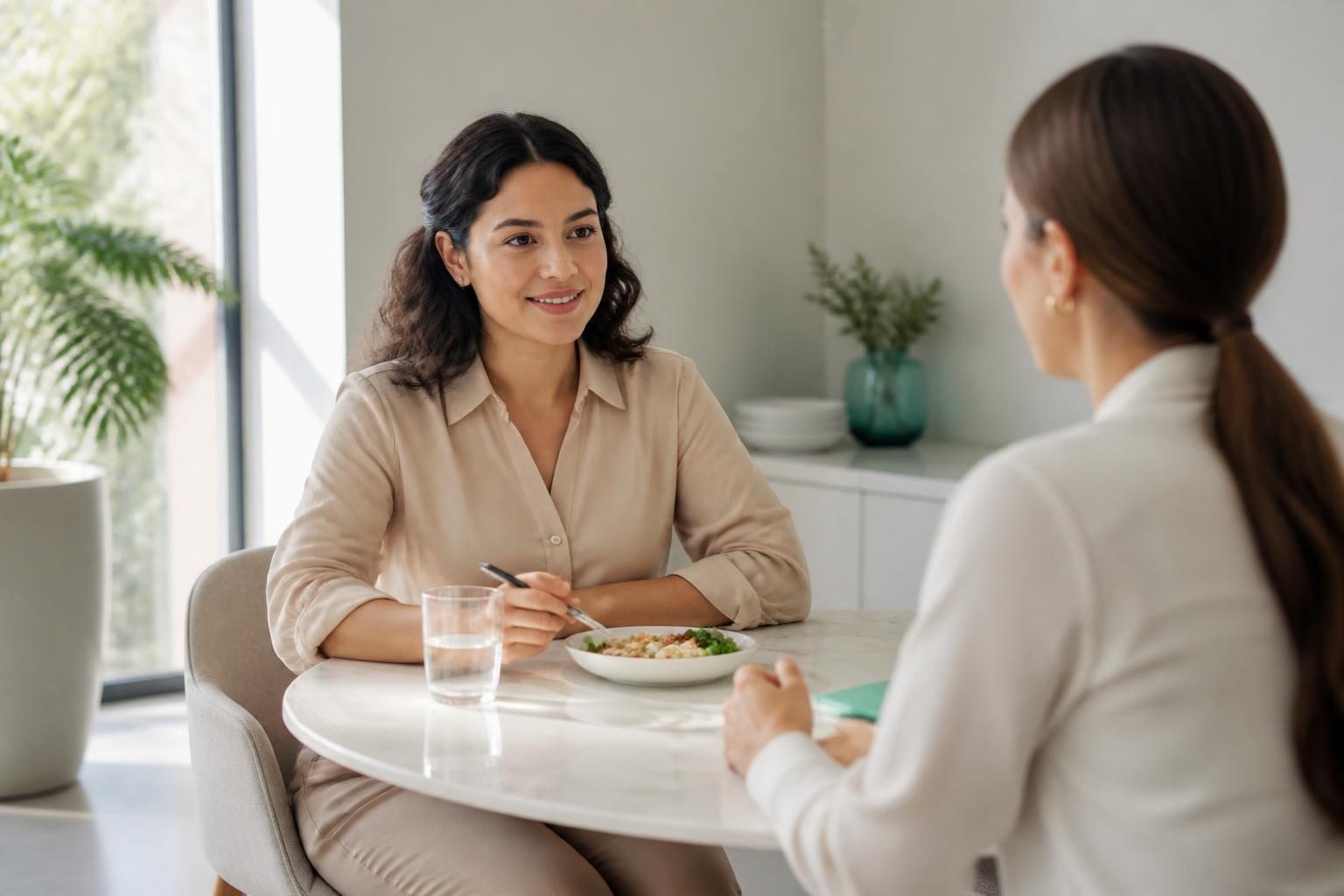 Comedor empresarial ordenado con ambiente seguro y limpio