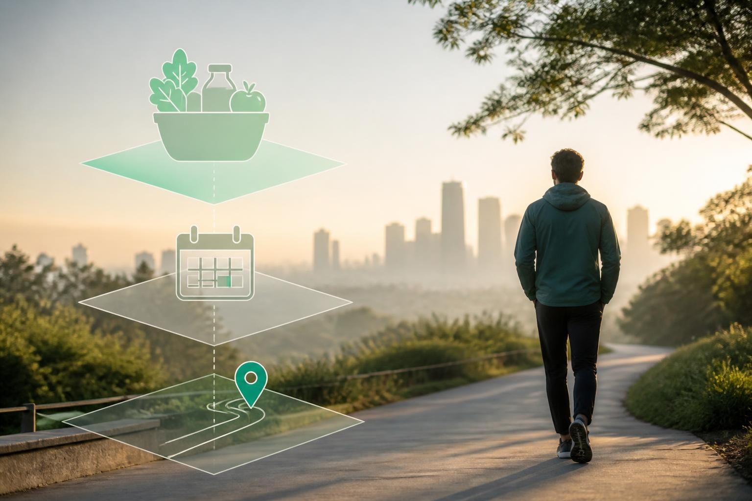 Metáfora visual de los factores que influyen en la seguridad alimentaria y nutricional