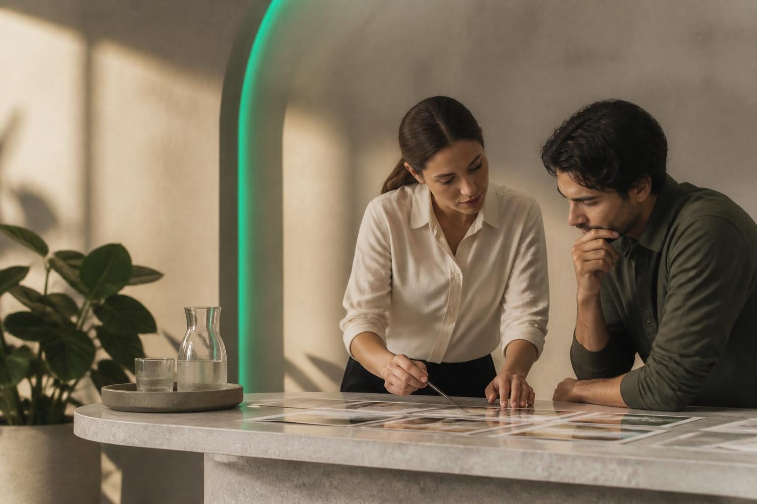 Persona revisando un seguimiento simple de hábitos