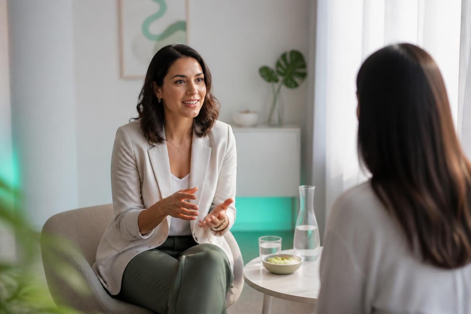 Persona trabajadora enfrentando una rutina exigente con una solución simple y ordenada