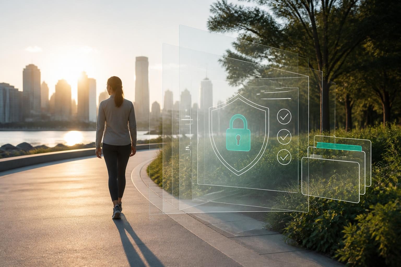 Metáfora visual de privacidad y control en telemedicina