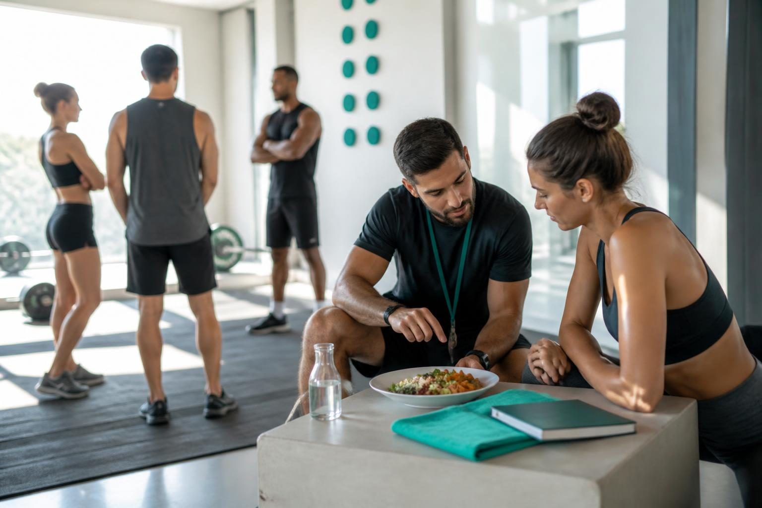 Persona registrando hábitos de alimentación de forma simple y ordenada