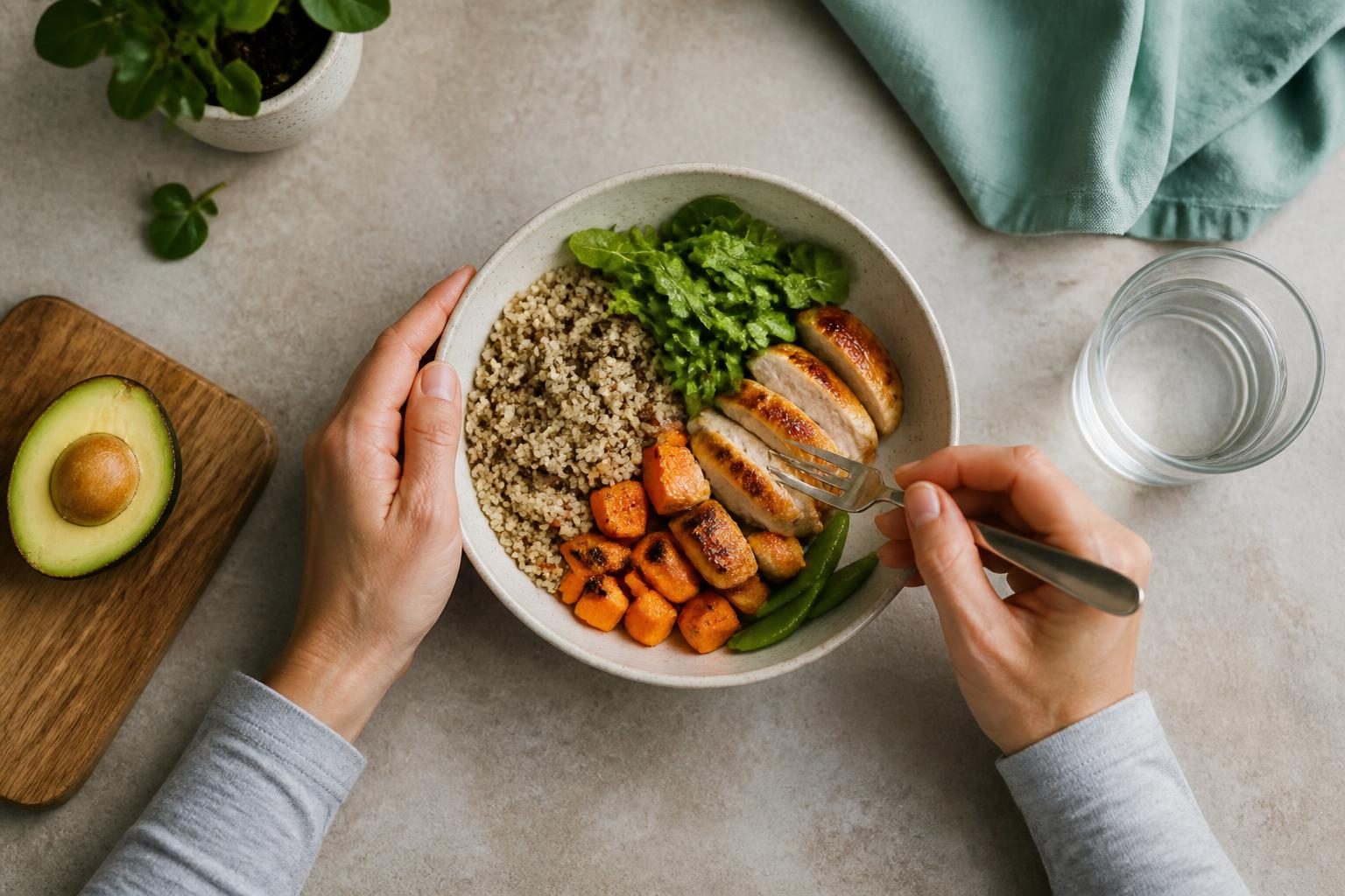 Runner preparando su estrategia de alimentación con orden y claridad