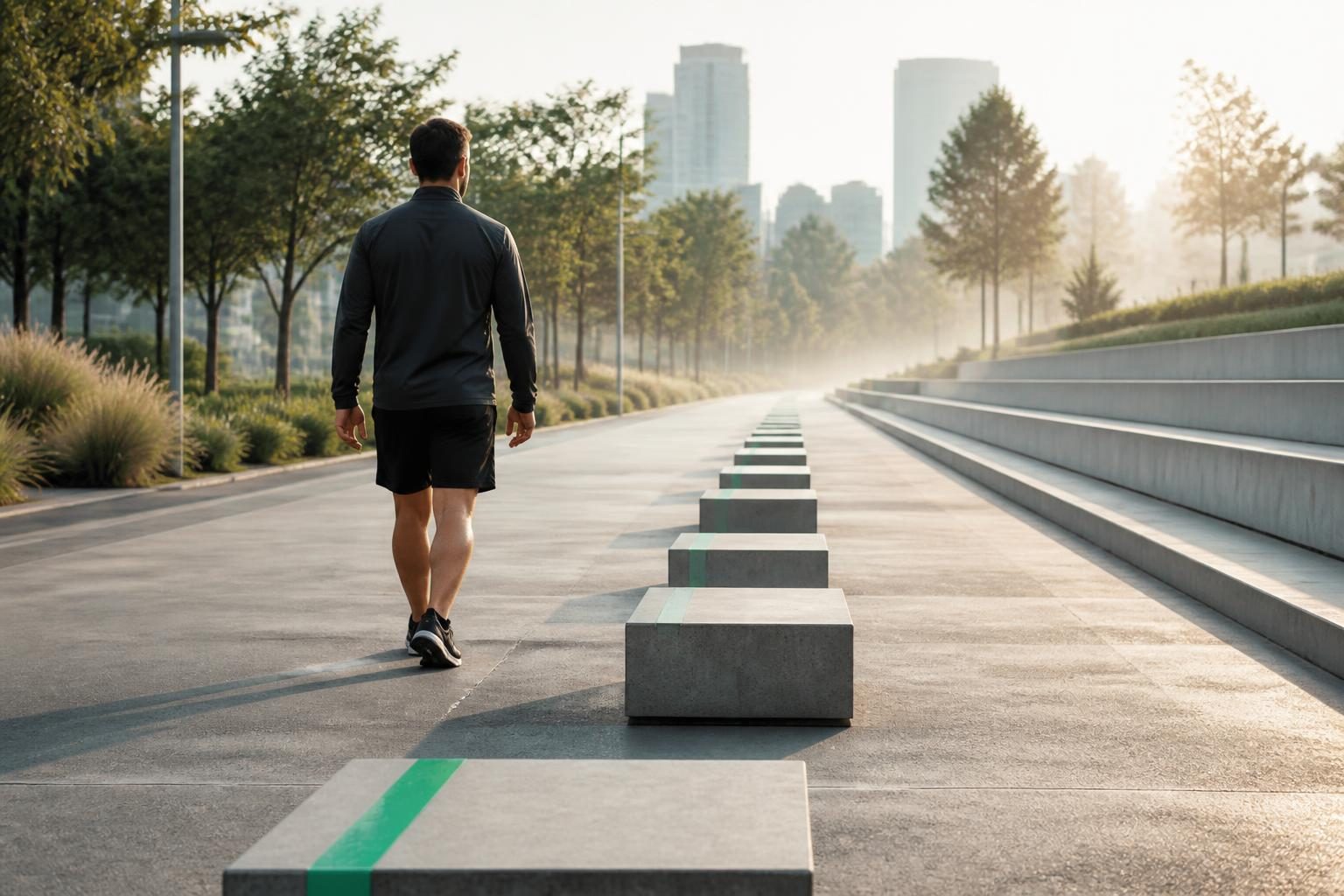 Elementos ordenados que representan la estructura de un plan de entrenamiento